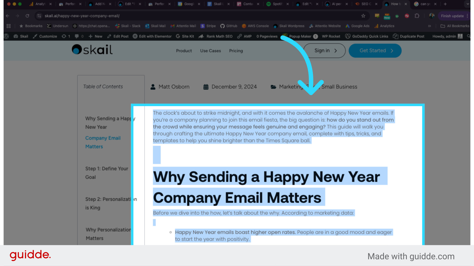 You can also use a writing sample from a website or word document you wrote