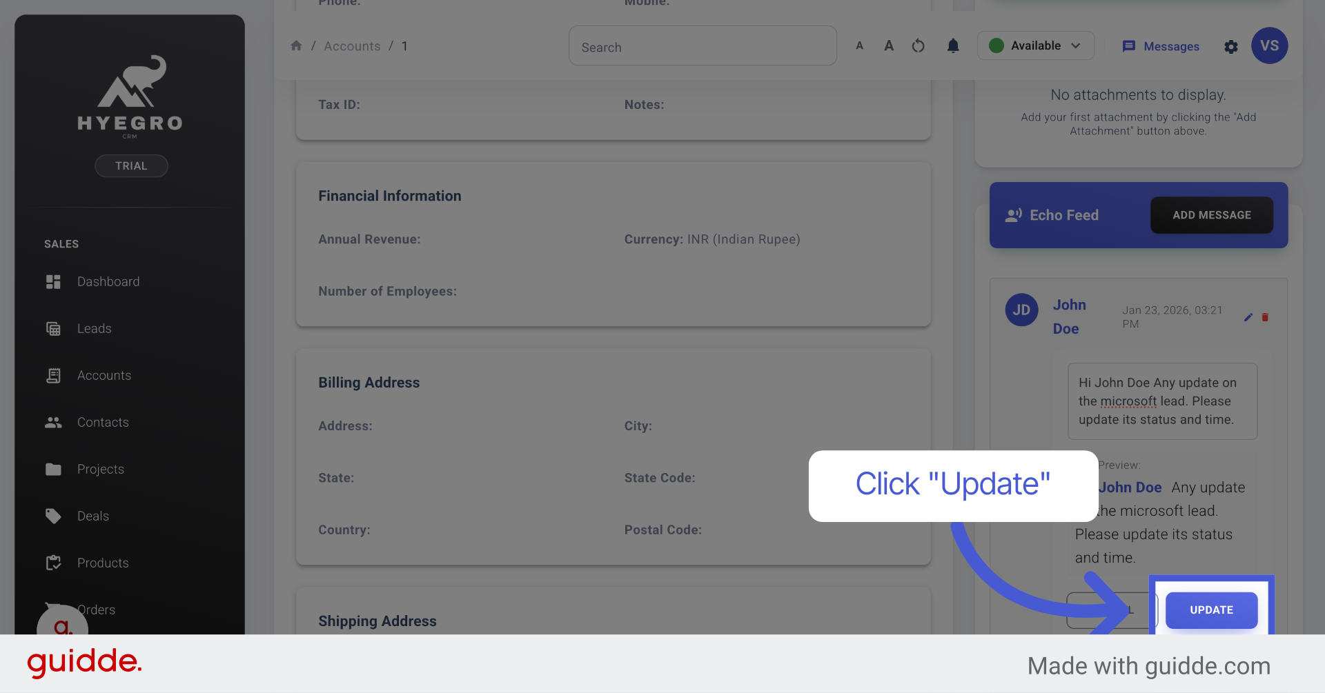 Update Edited Message