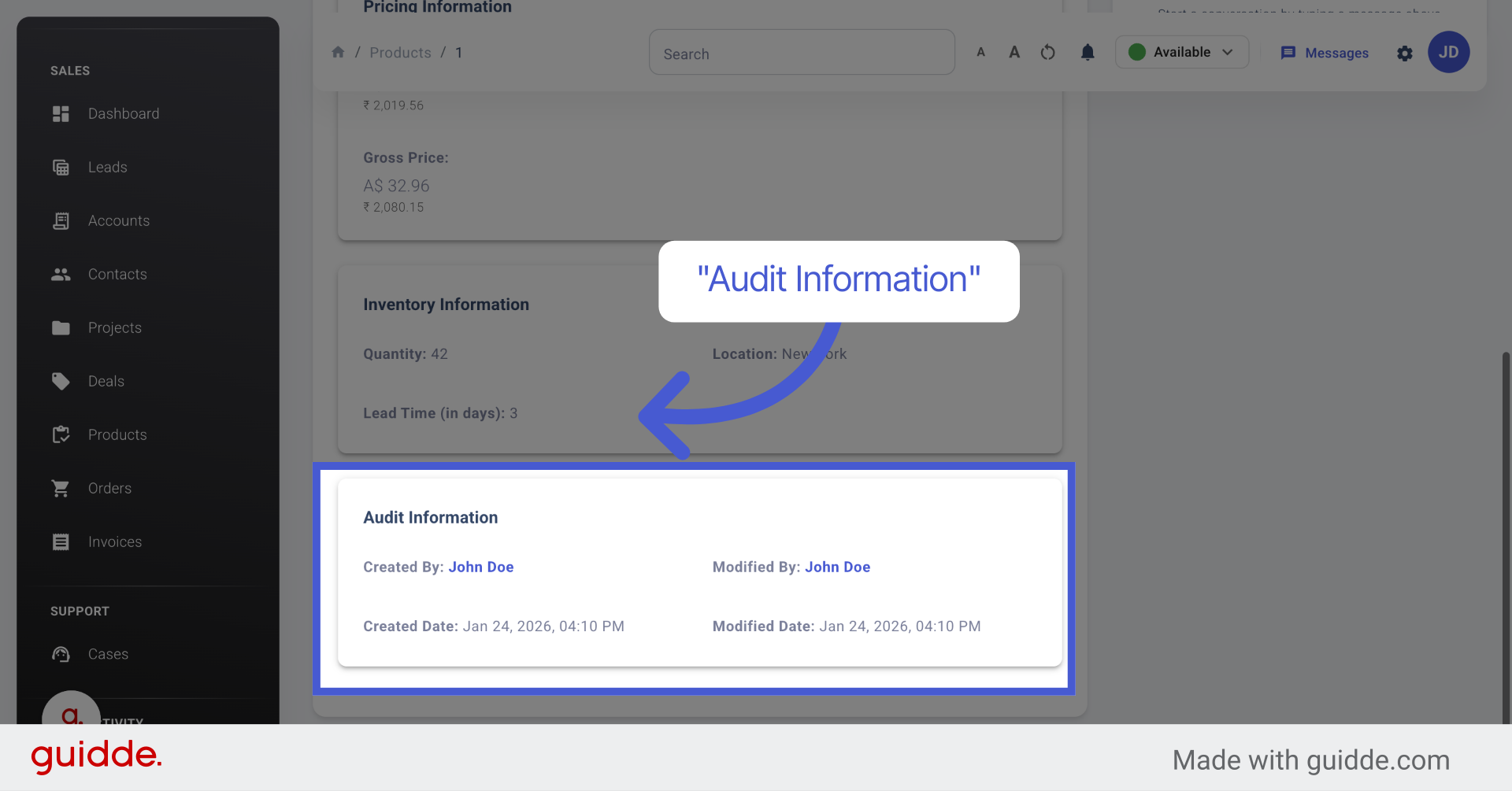 Review Audit Information