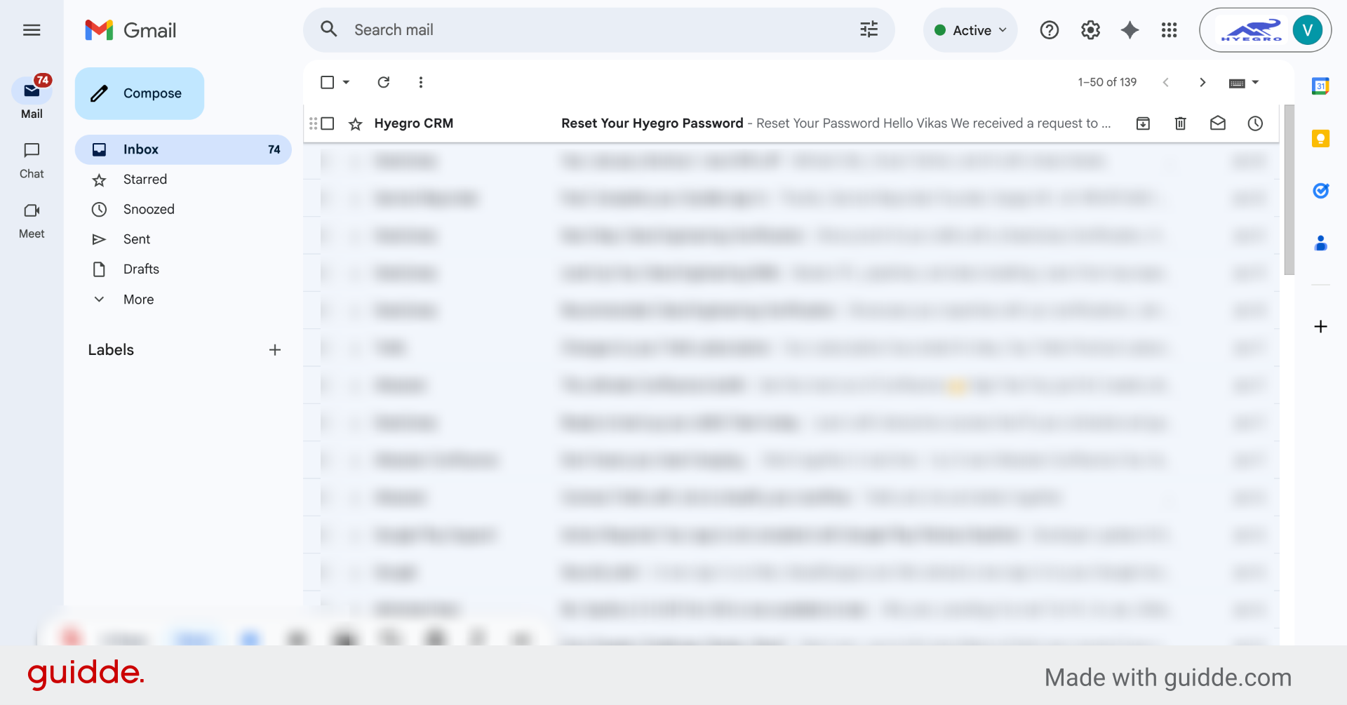 Switch to Email Inbox