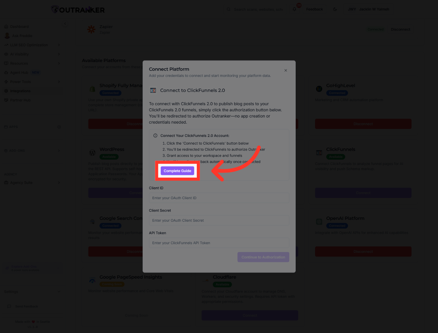 Open Complete Integration Guide