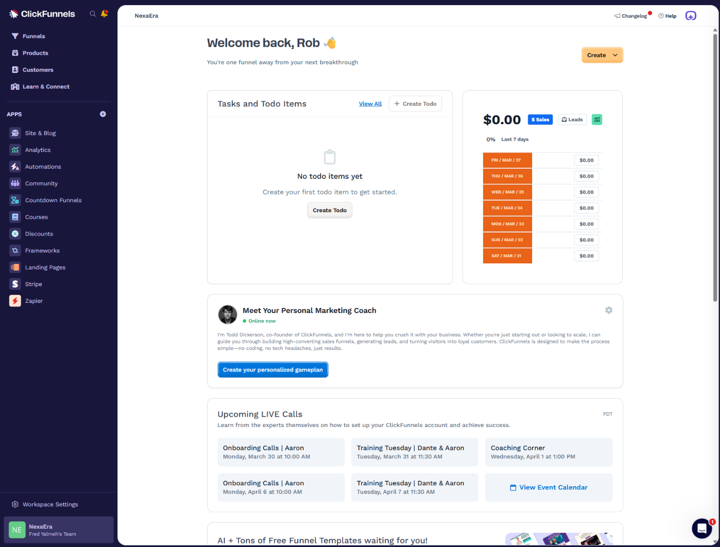 Switch to ClickFunnels Workspace