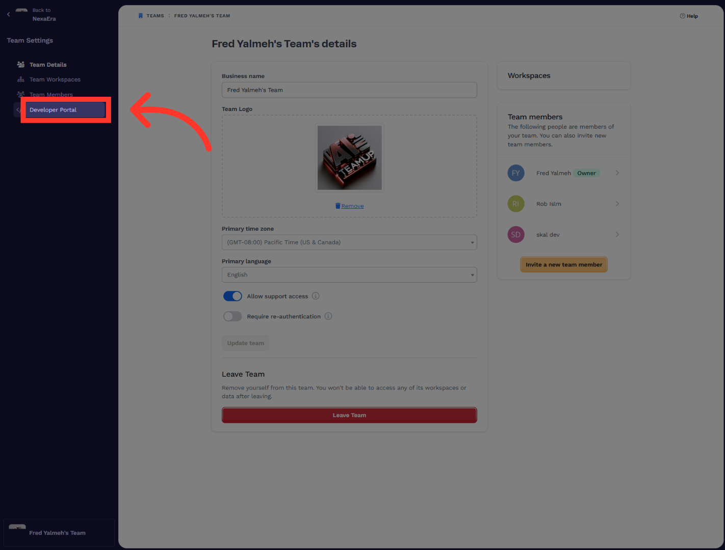 Access Developer Portal