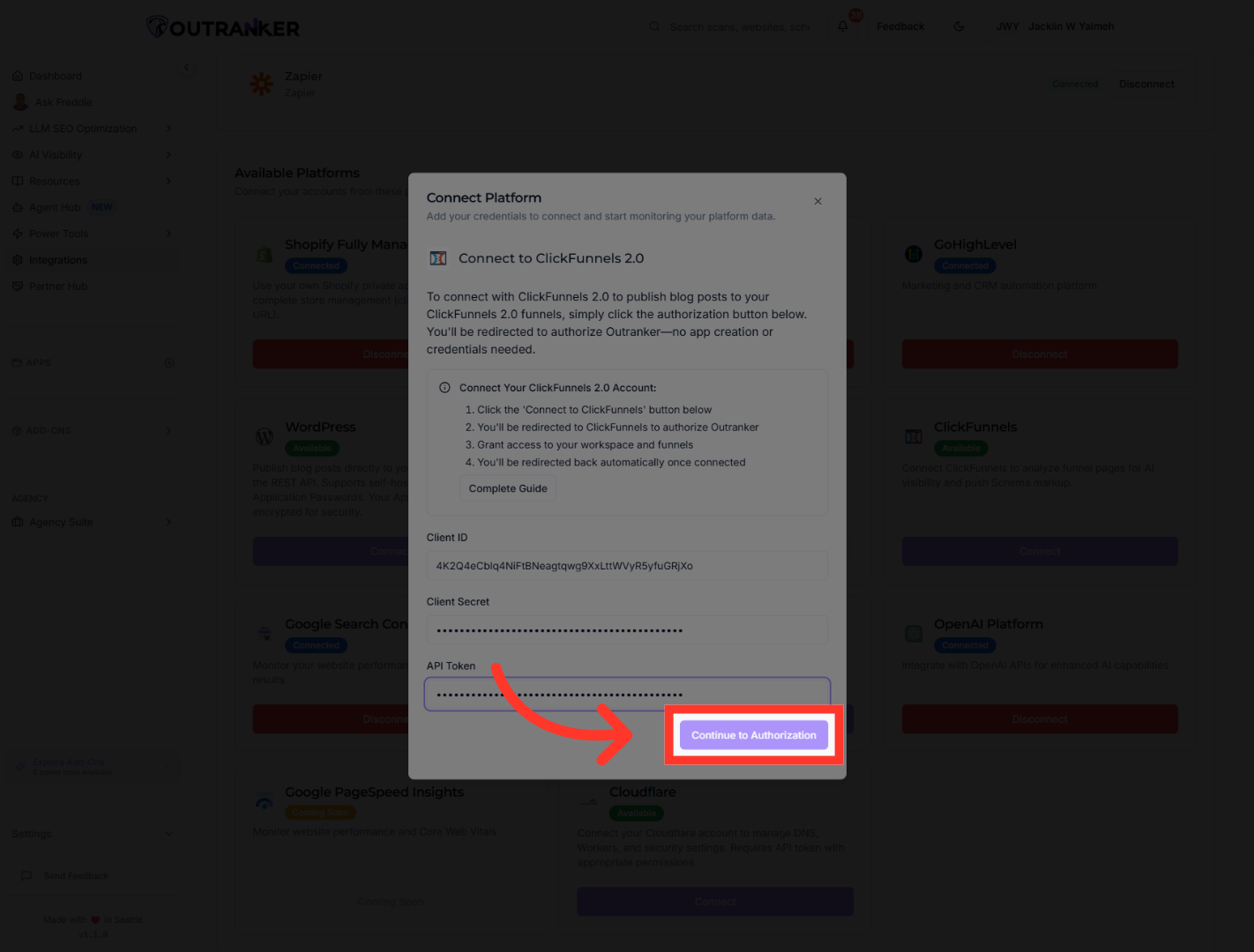 Proceed to Authorization