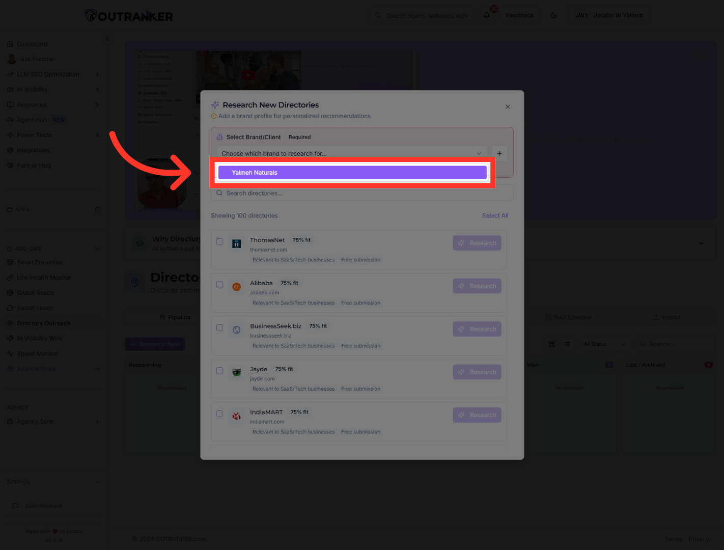 Select Yalmeh Naturals Project