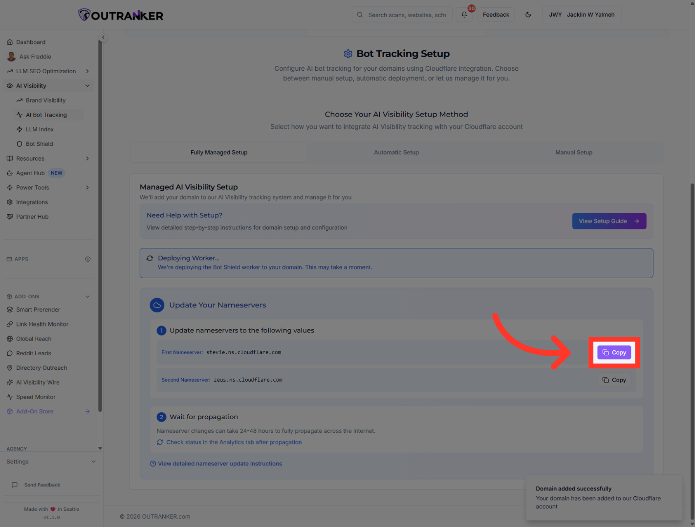 Copy Setup Information