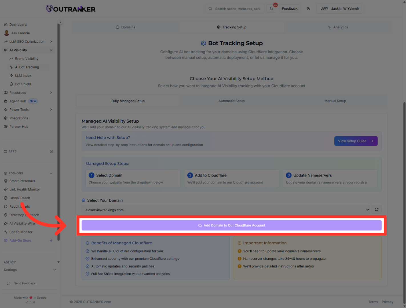 Add Domain to Cloudflare