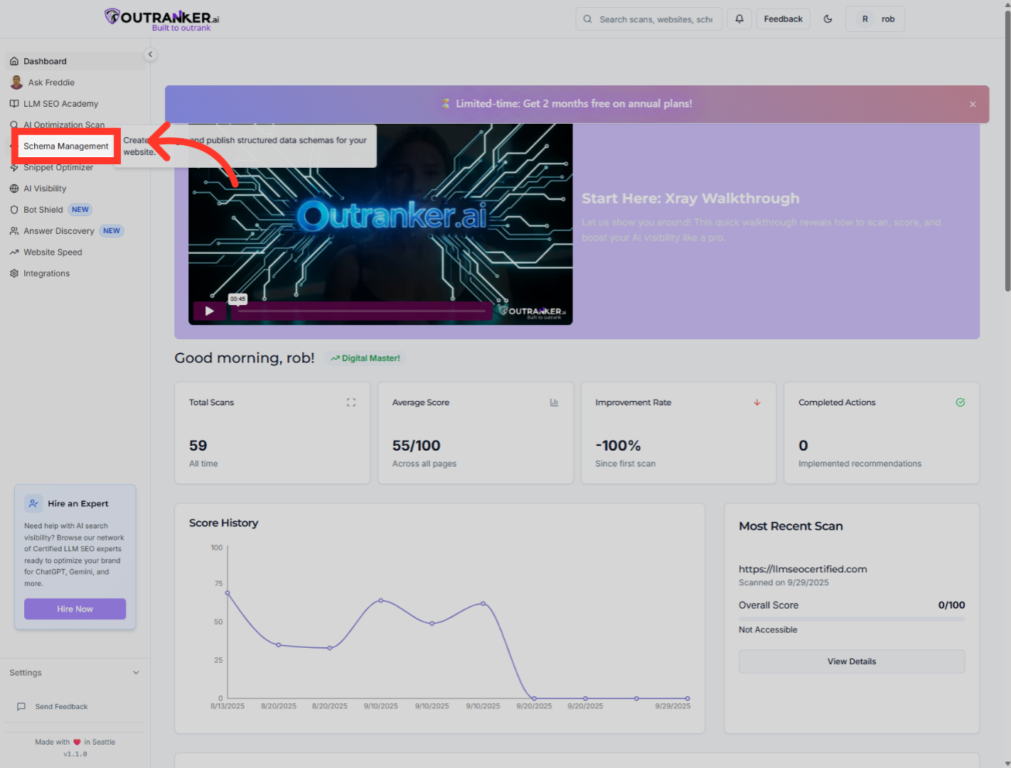 Click 'Schema Management'