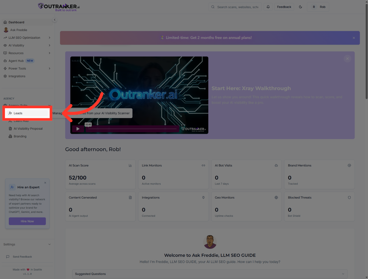Access Leads Section