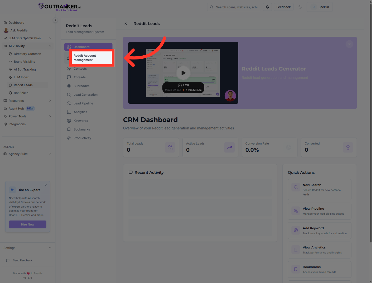 Open Reddit Account Management