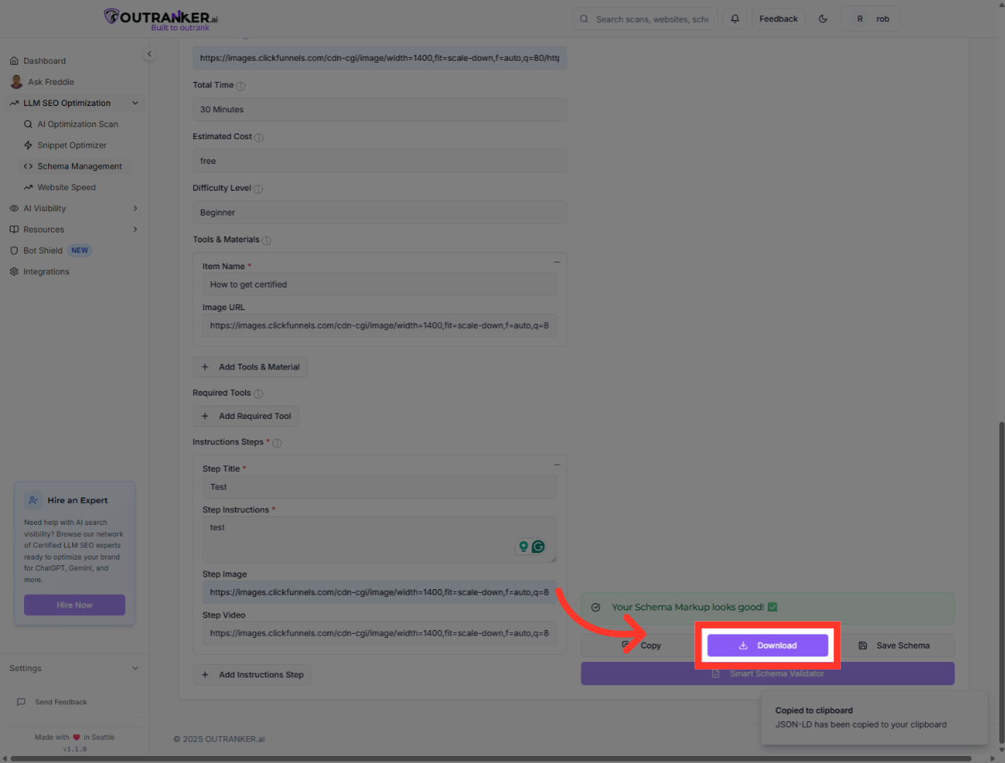 Click 'DownloadDownload'