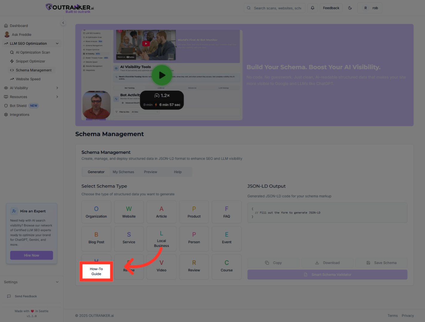 Click 'How-To Guide'