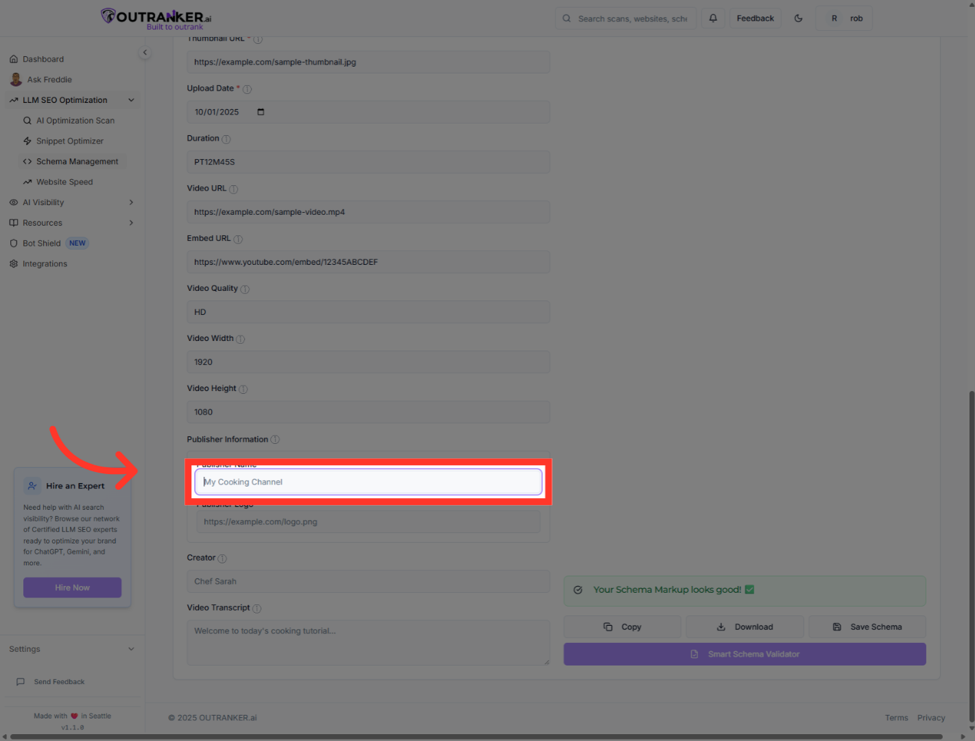Click 'Publisher Name*'