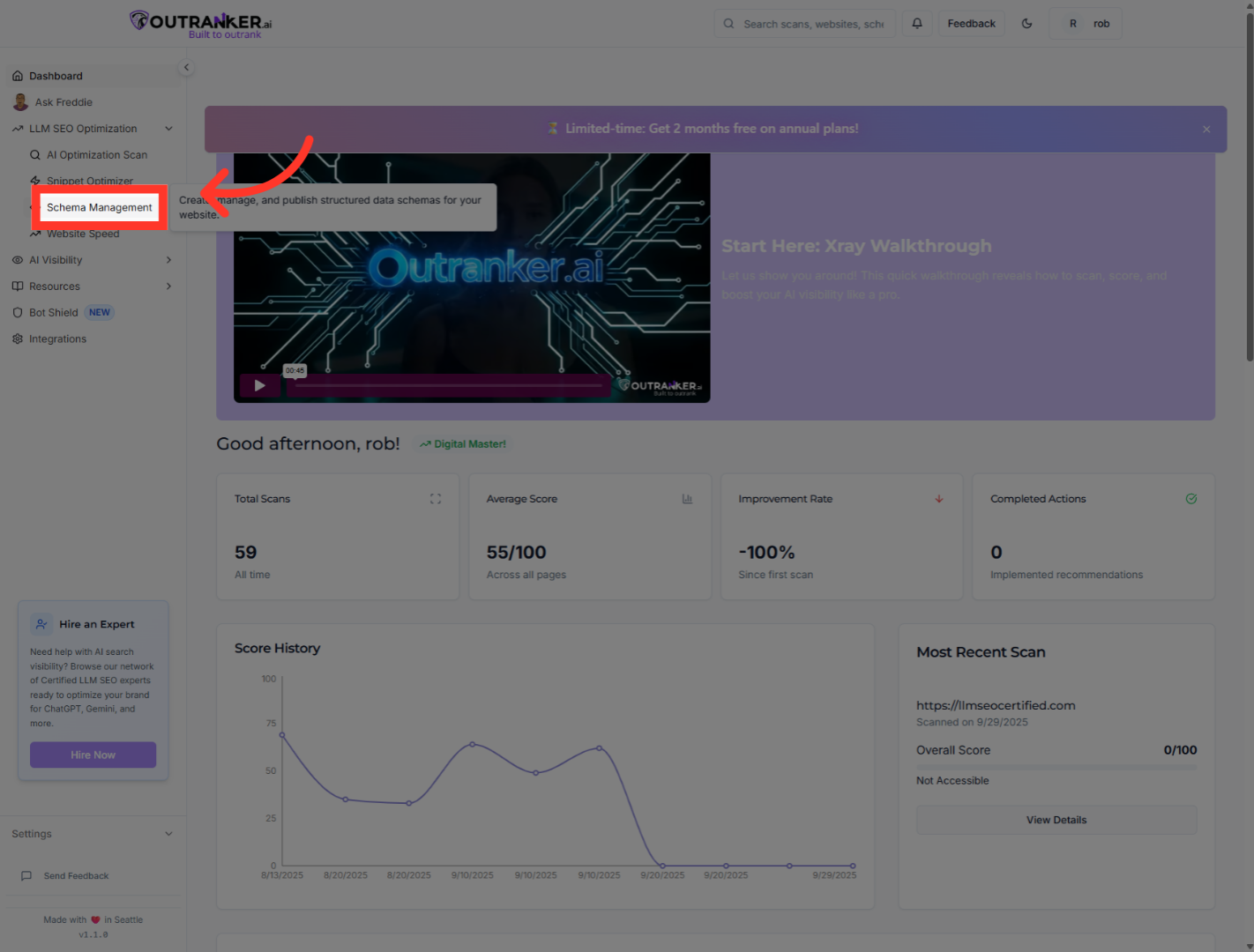 Click 'Schema Management'