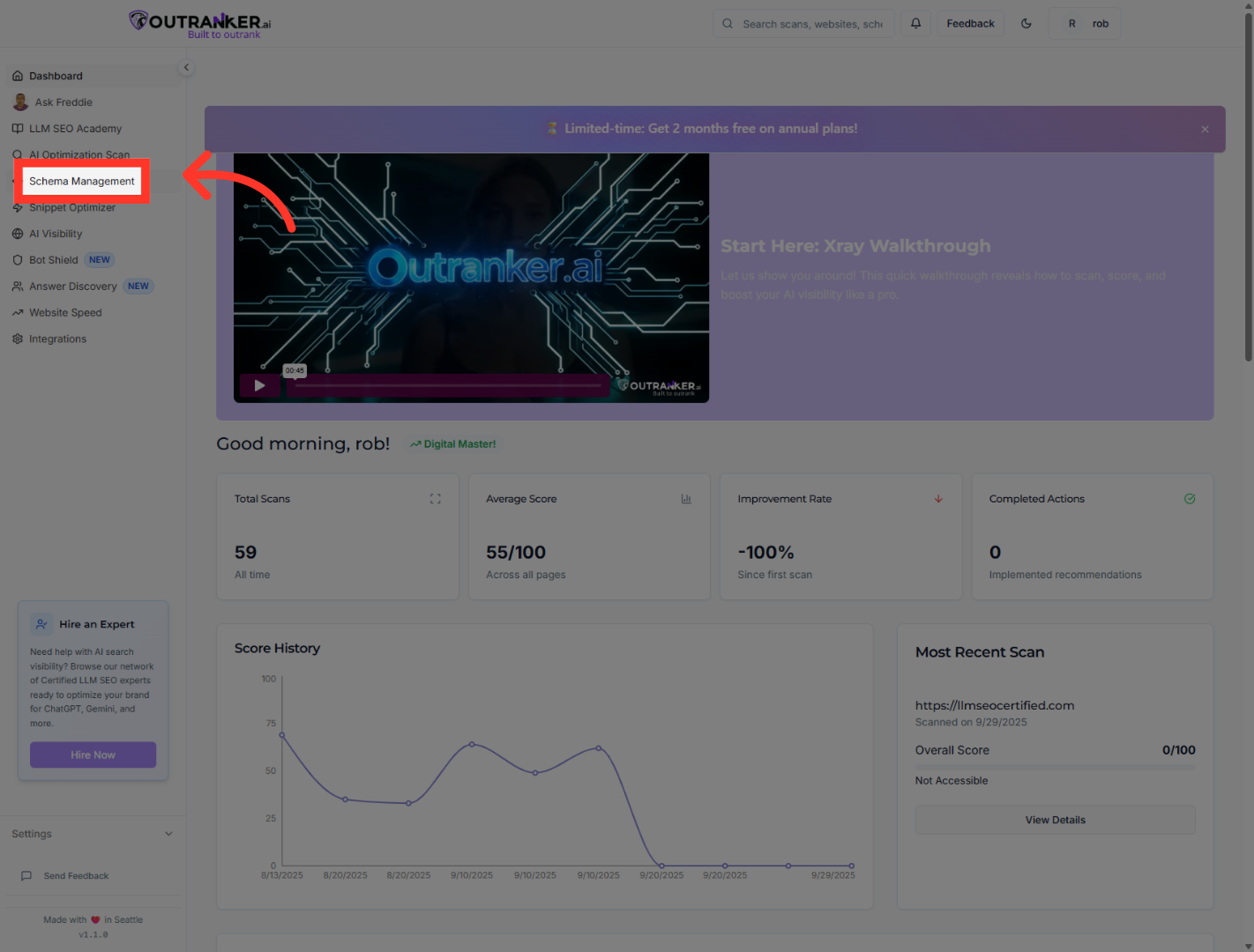 Click 'Schema Management'