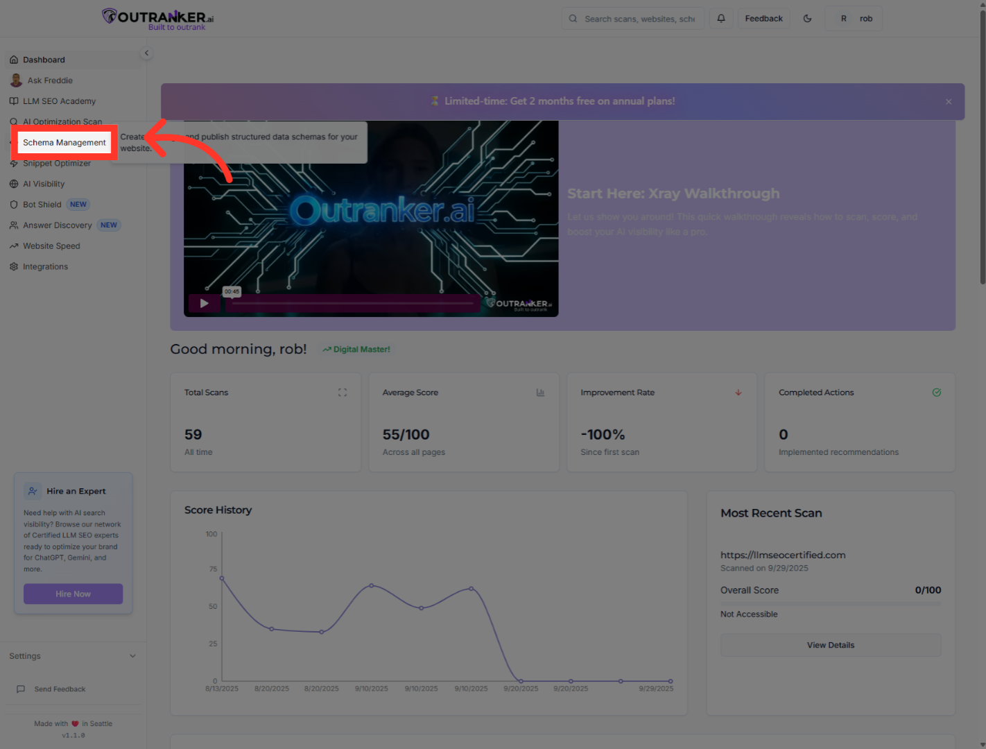 Click 'Schema Management'