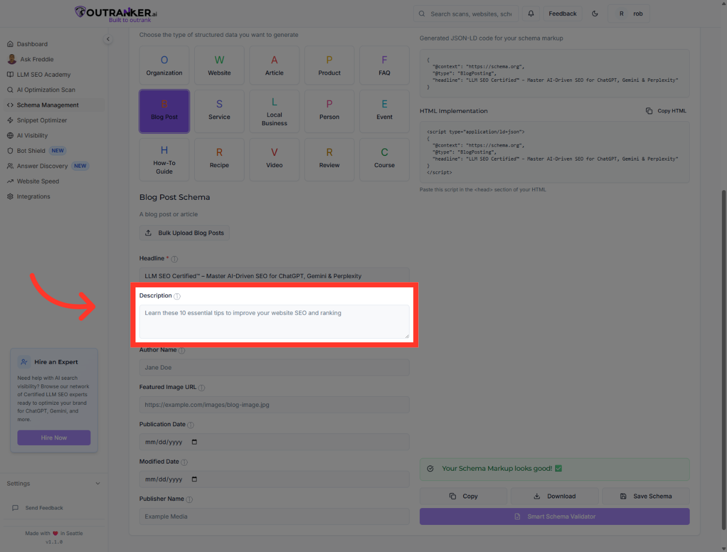 Click 'Descriptionⓘ'