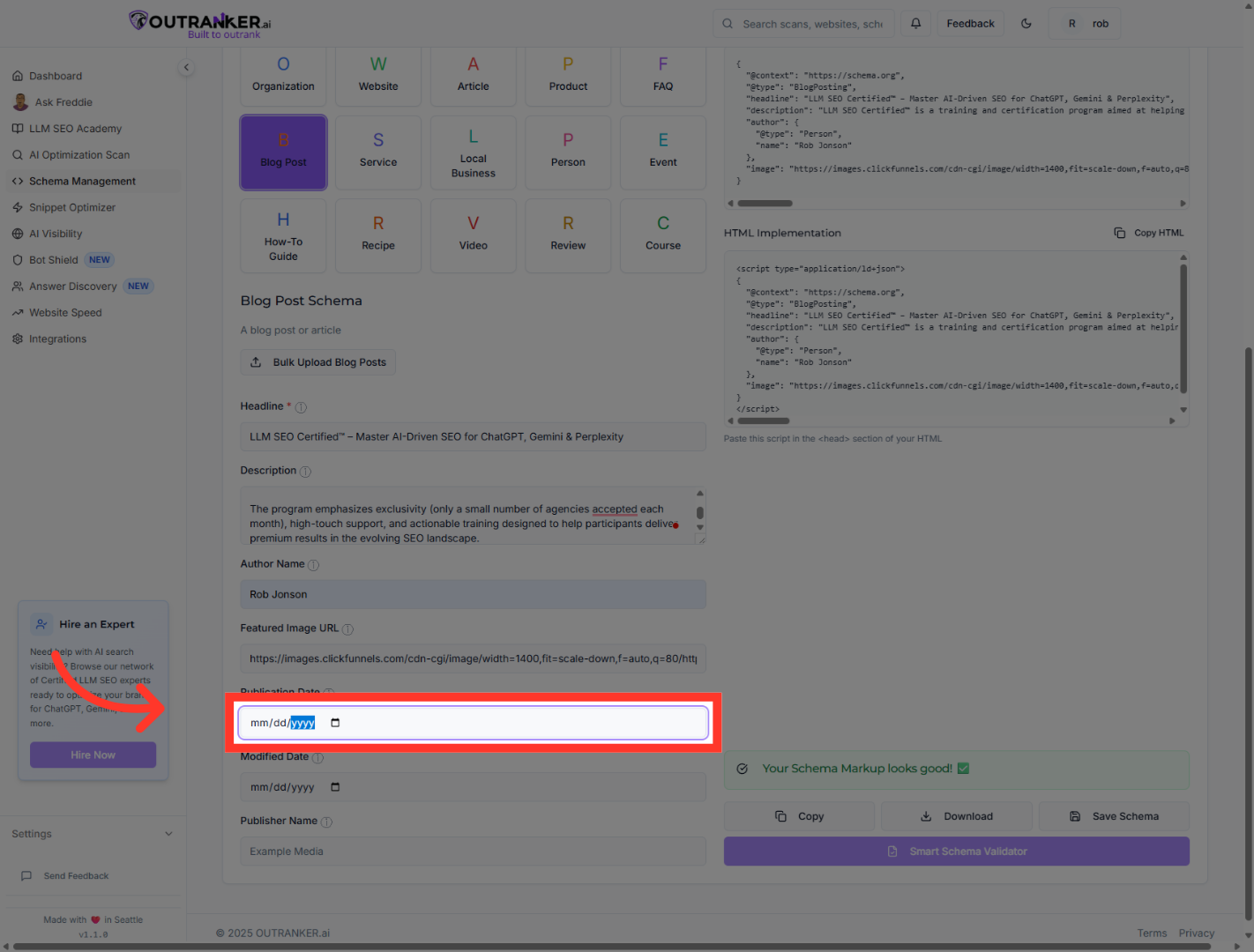 Click 'Publication Date'
