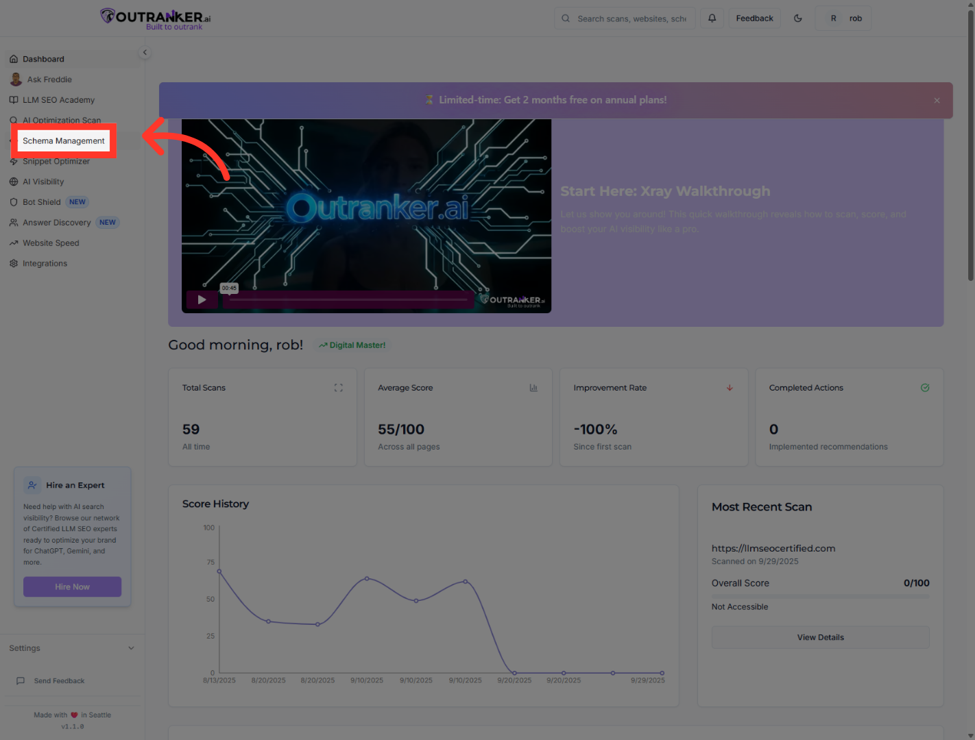 Click 'Schema Management'