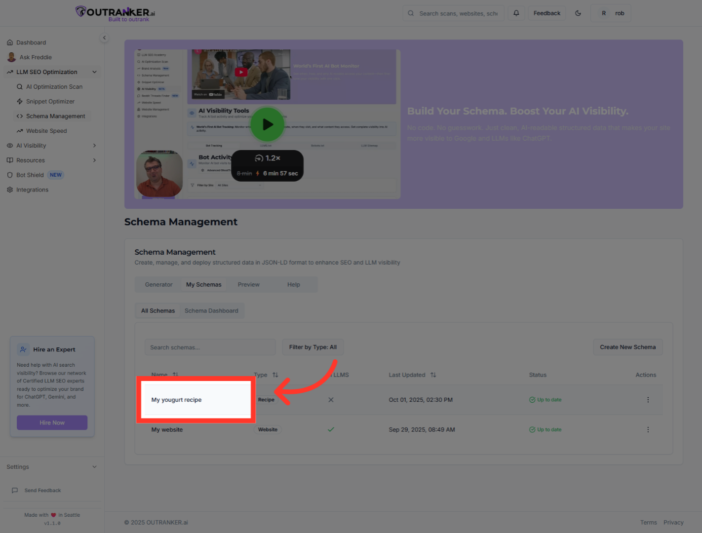 Click 'My yougurt recipe'
