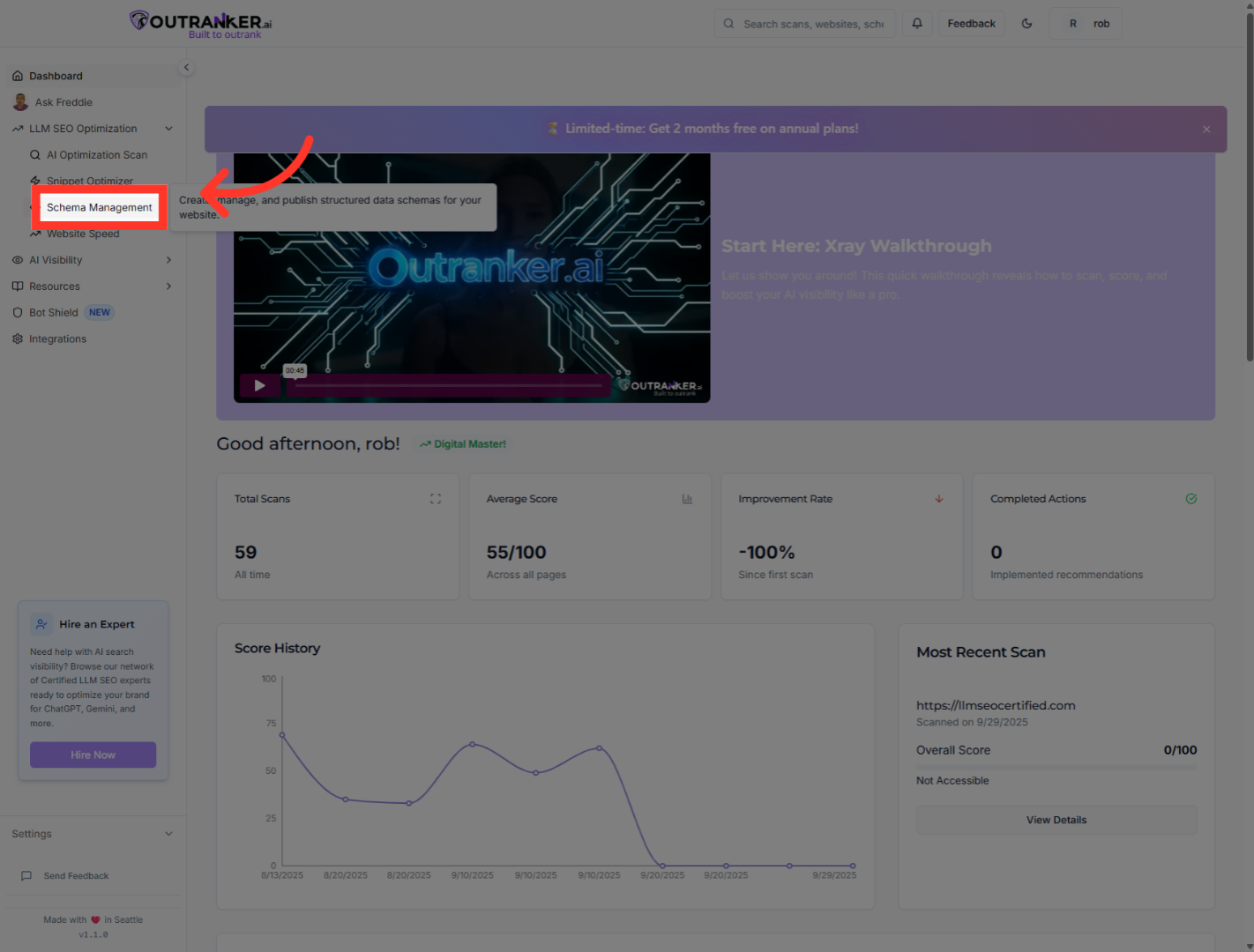 Click 'Schema Management'