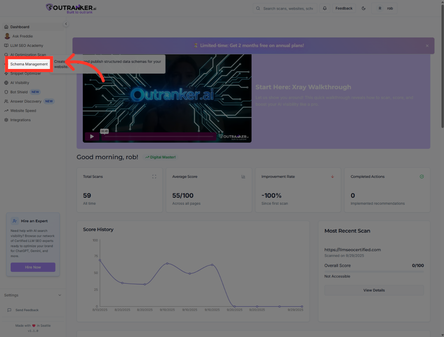 Click 'Schema Management'