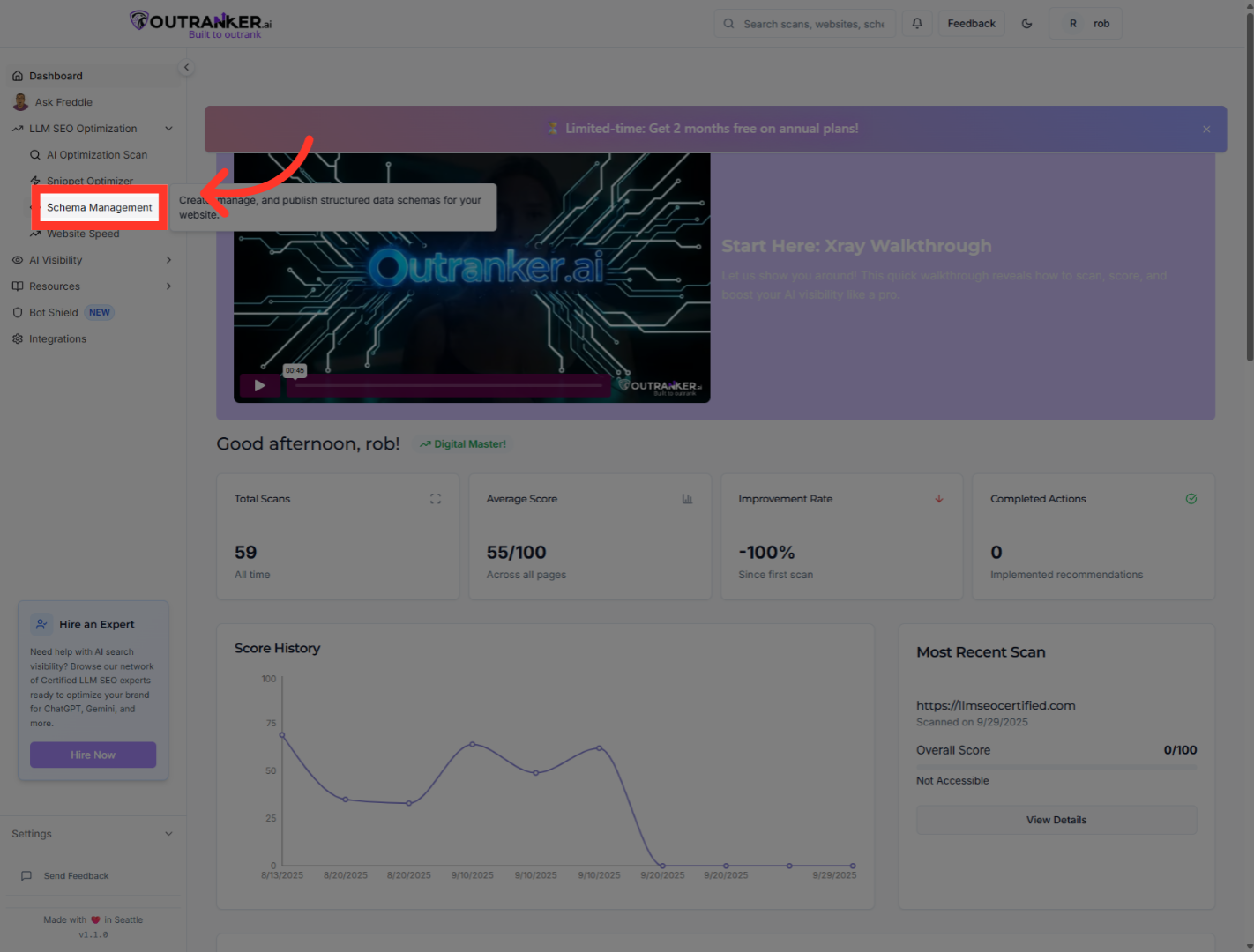 Click 'Schema Management'