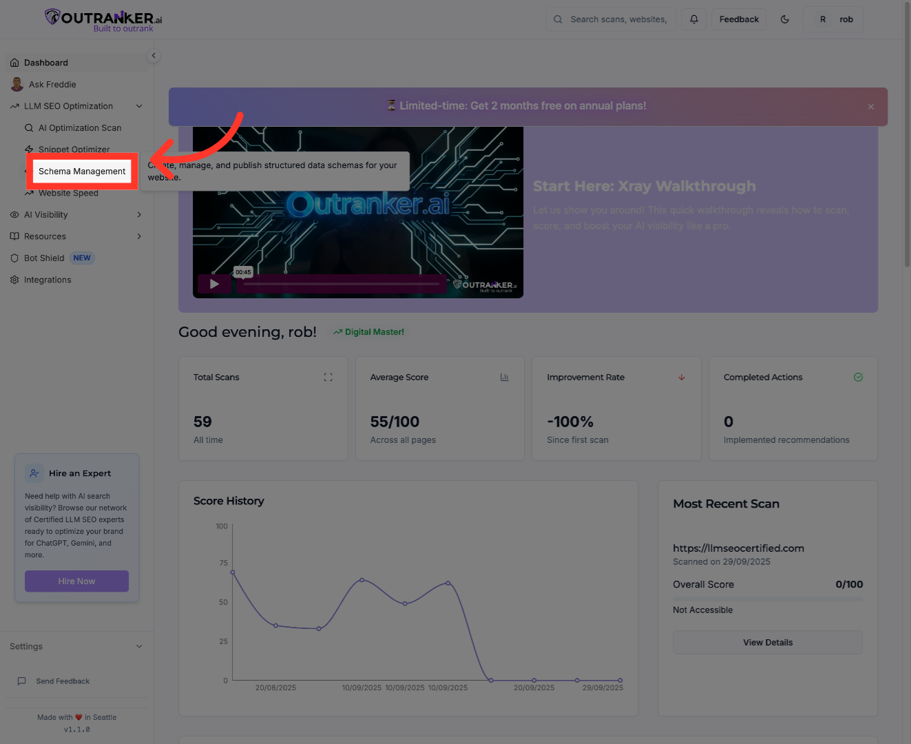 Click 'Schema Management'
