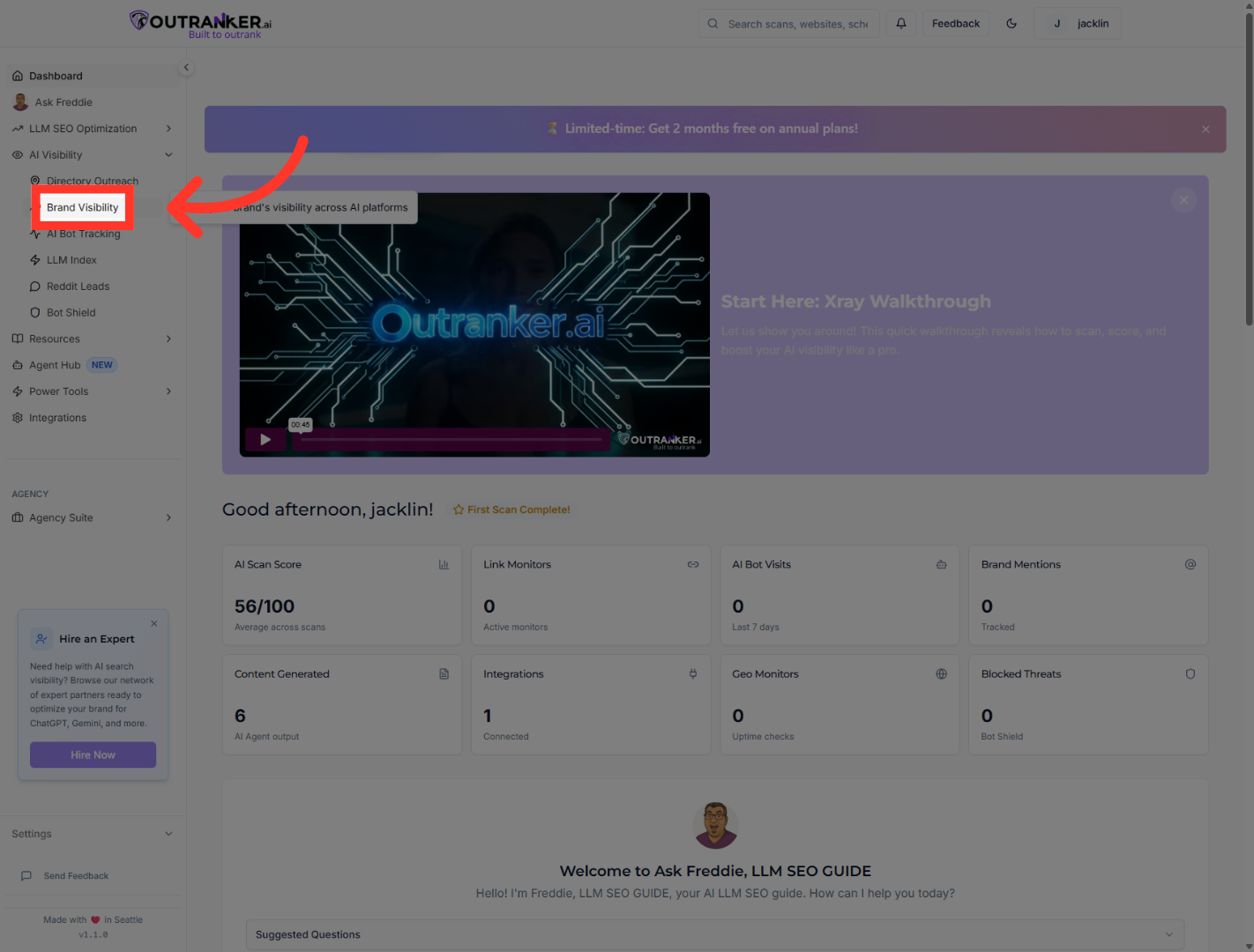 Open Brand Visibility Feature