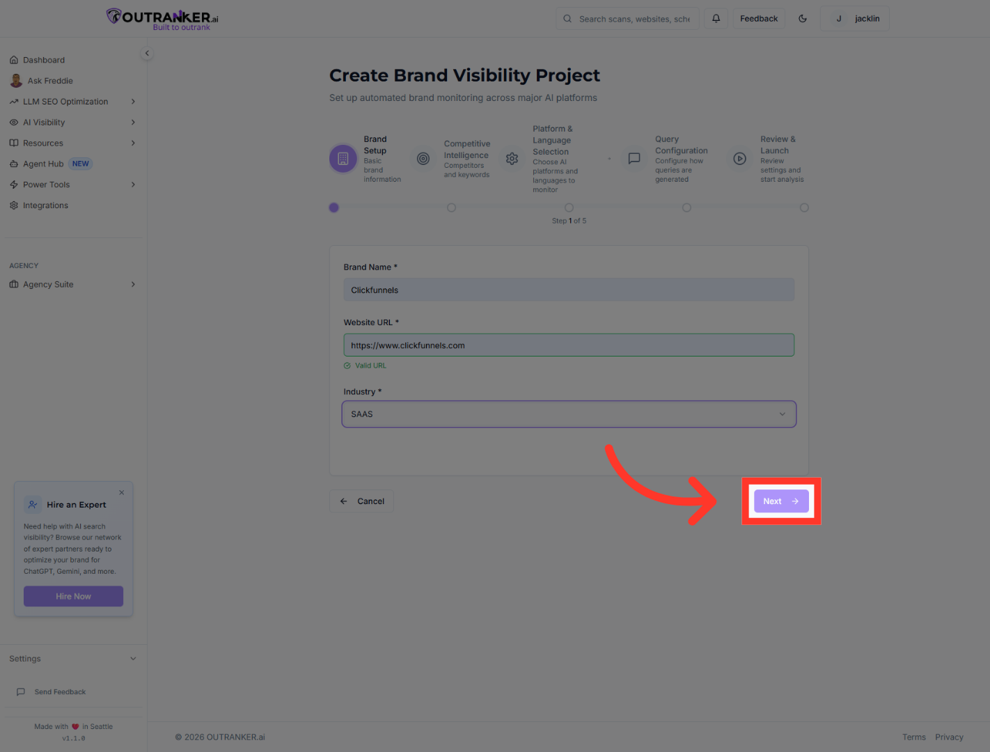 Proceed to Next Step