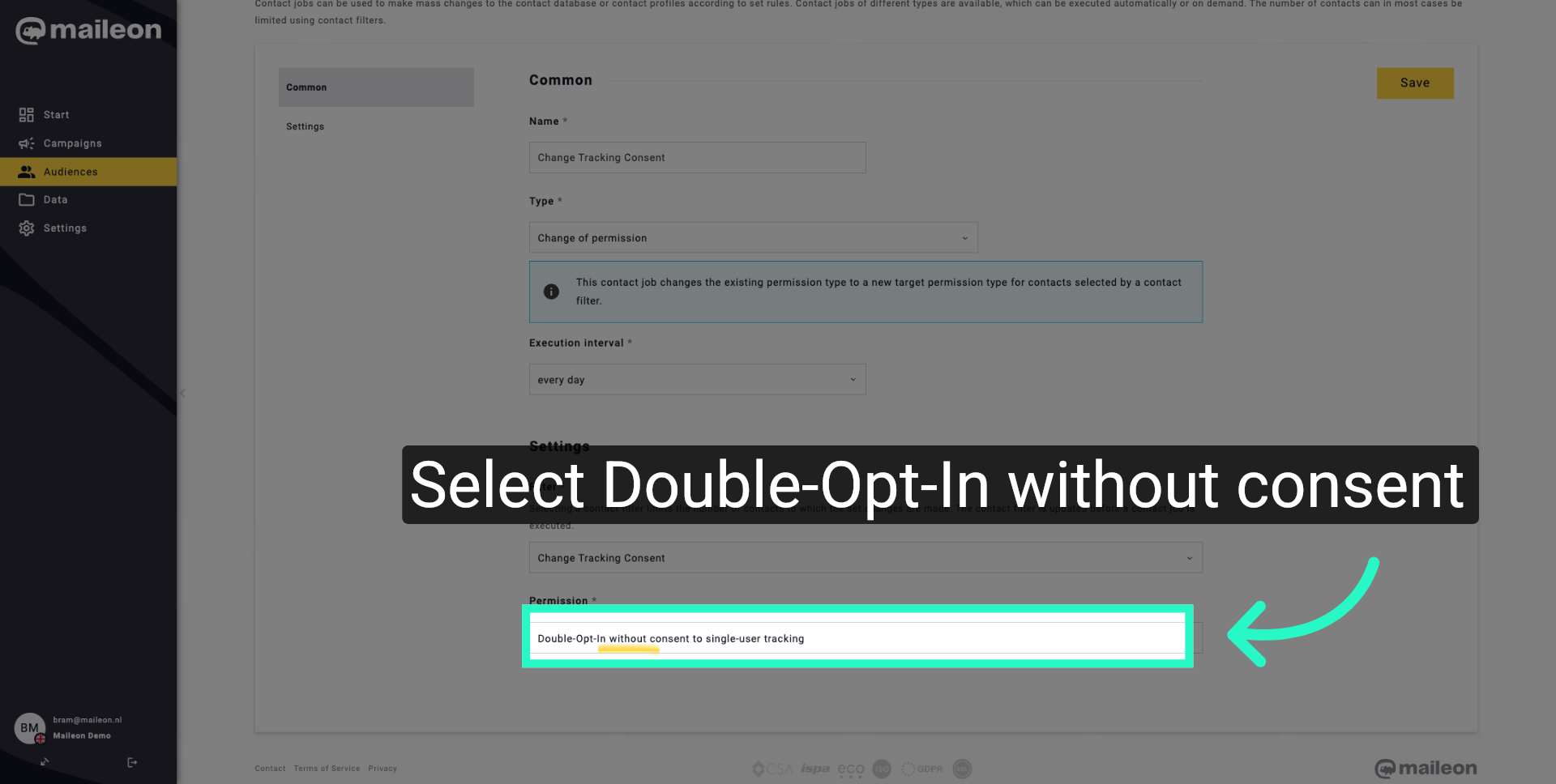 Choose Double-Opt-In Without Consent