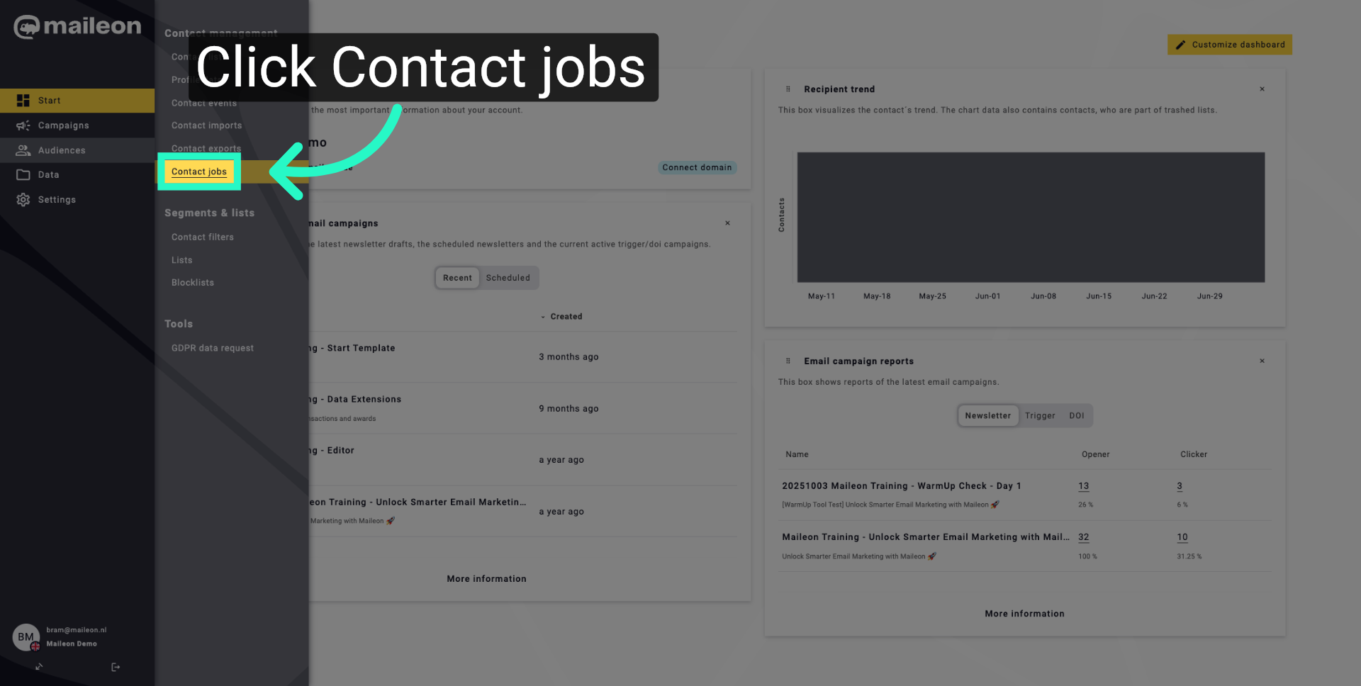 Open Contact Jobs