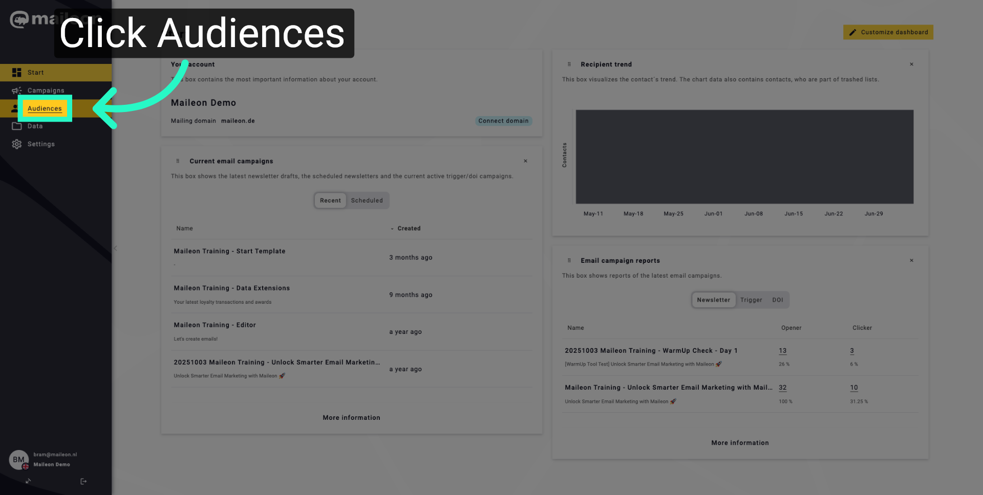 Access Audiences Section