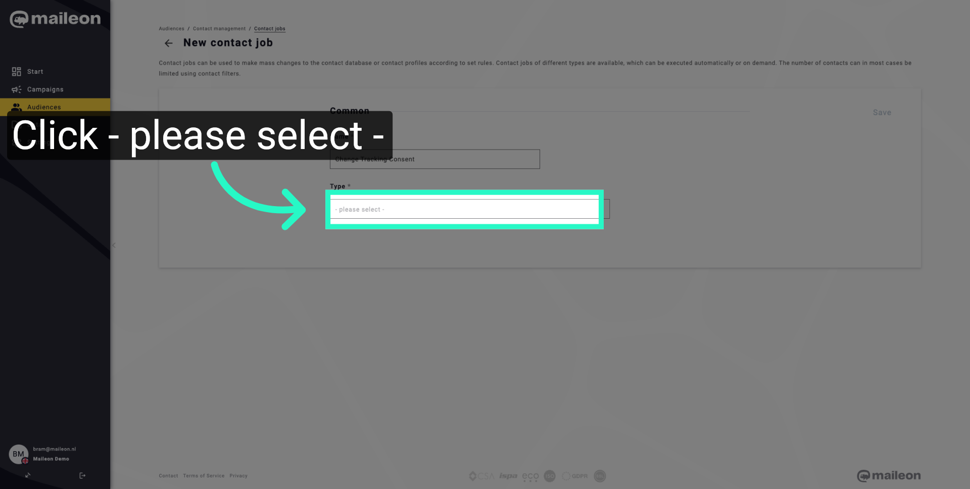 Open Selection Menu