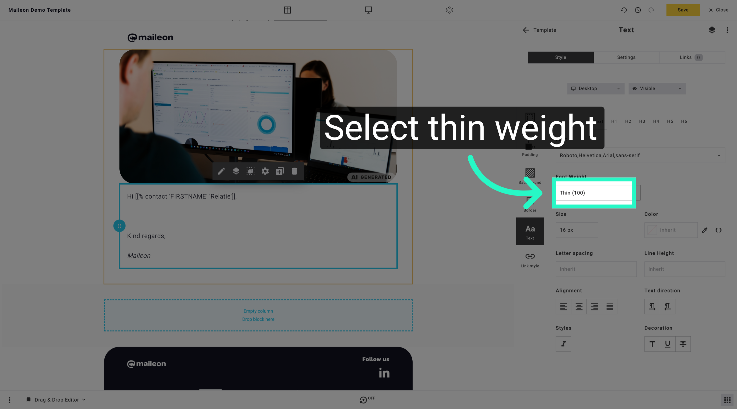 Confirm Thin Font Weight