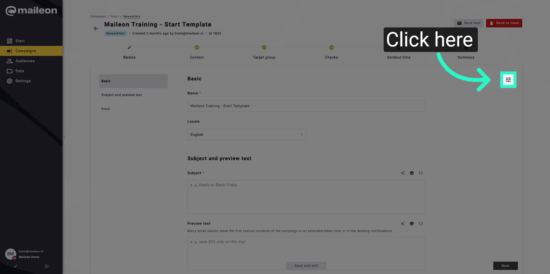 Access Additional Options