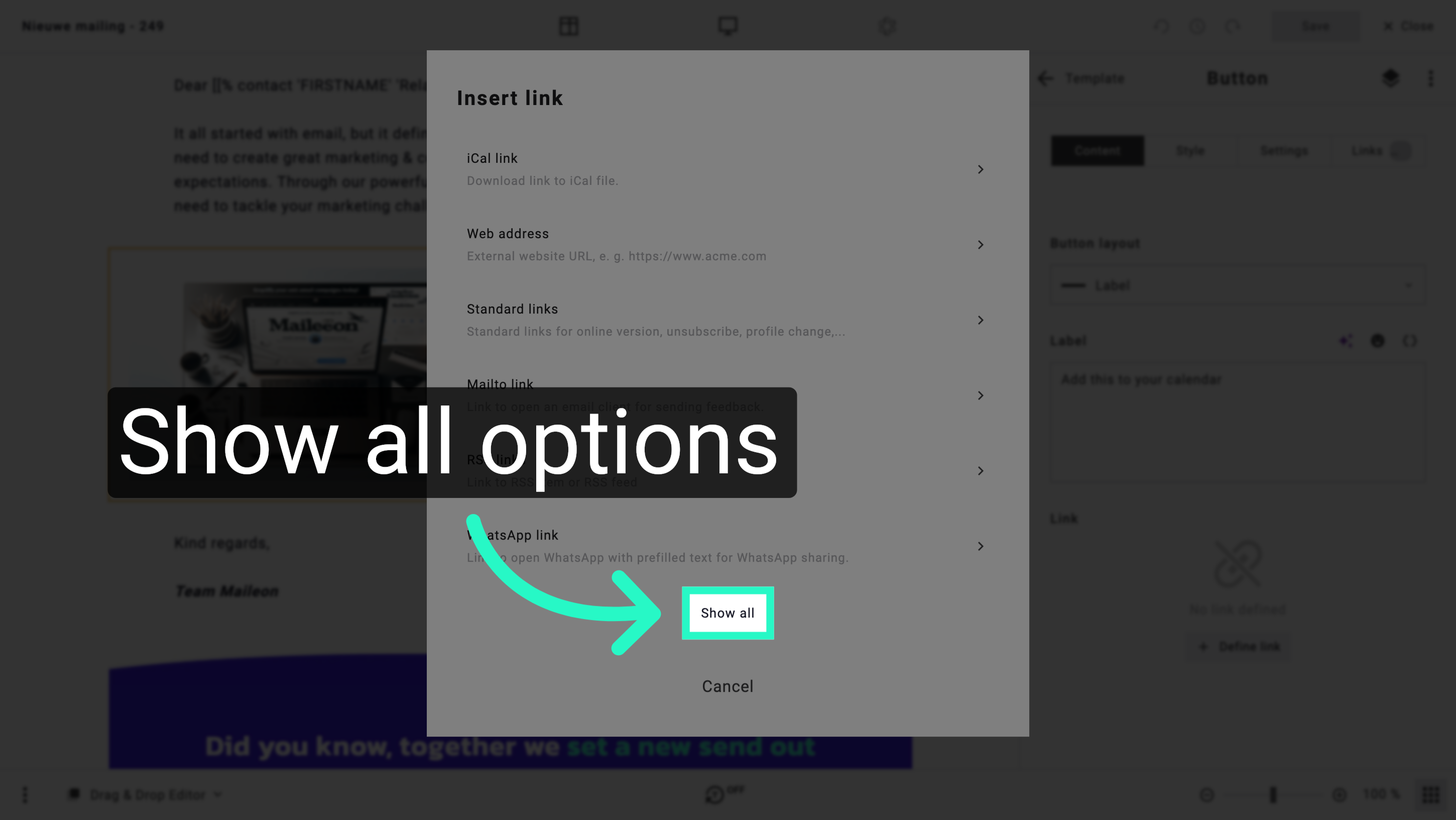 Show All Calendar Options