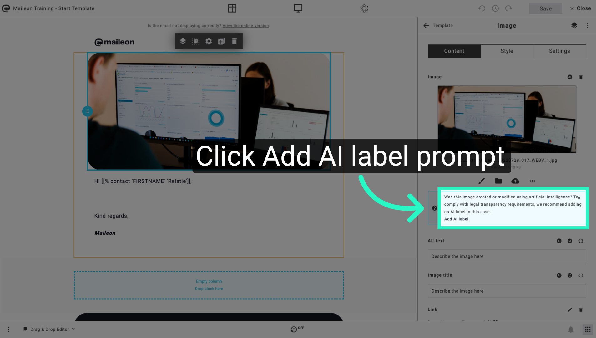 Review AI Label Prompt