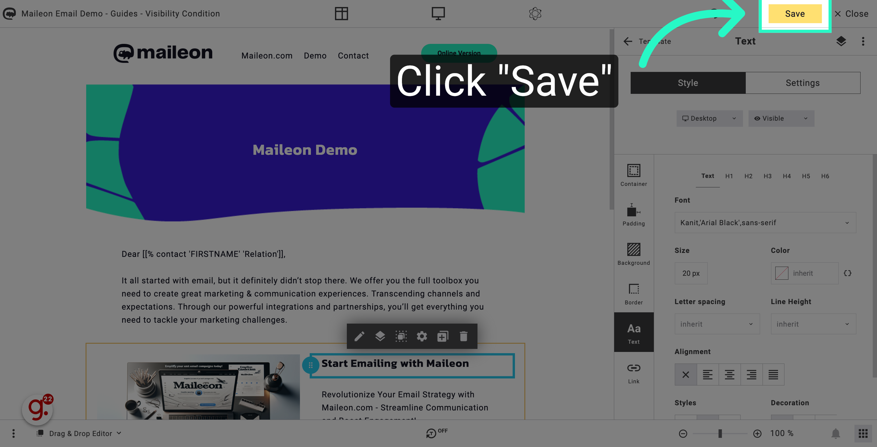 Click 'Save'