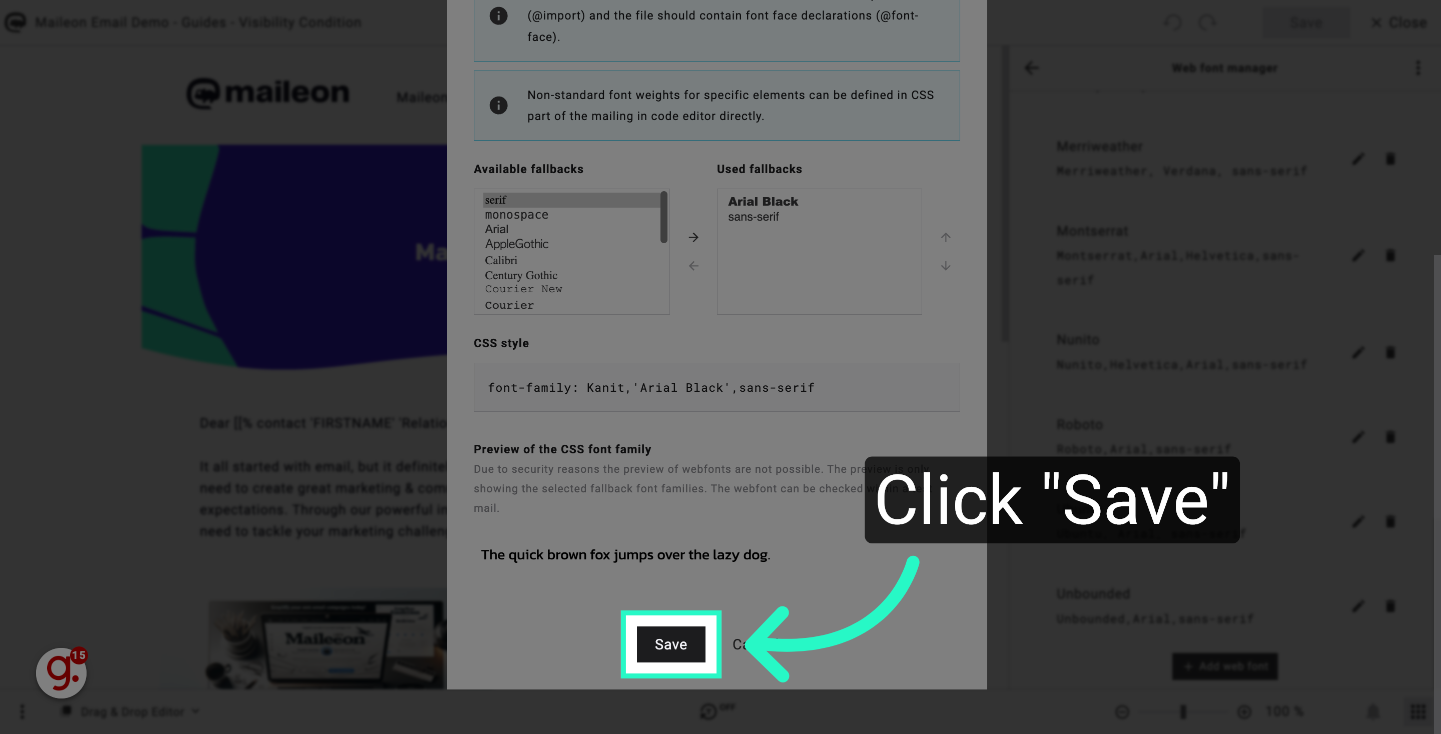 Click 'Save'