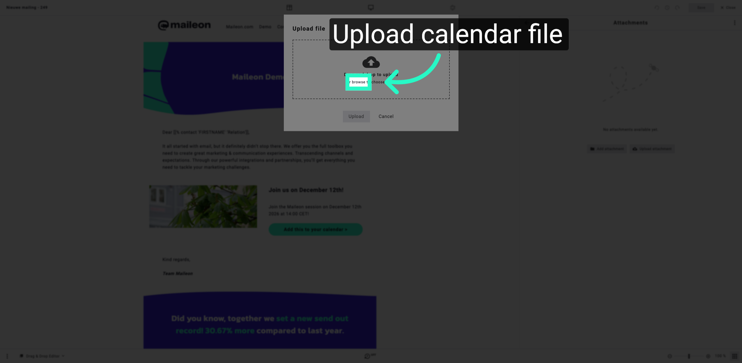 Upload Calendar File