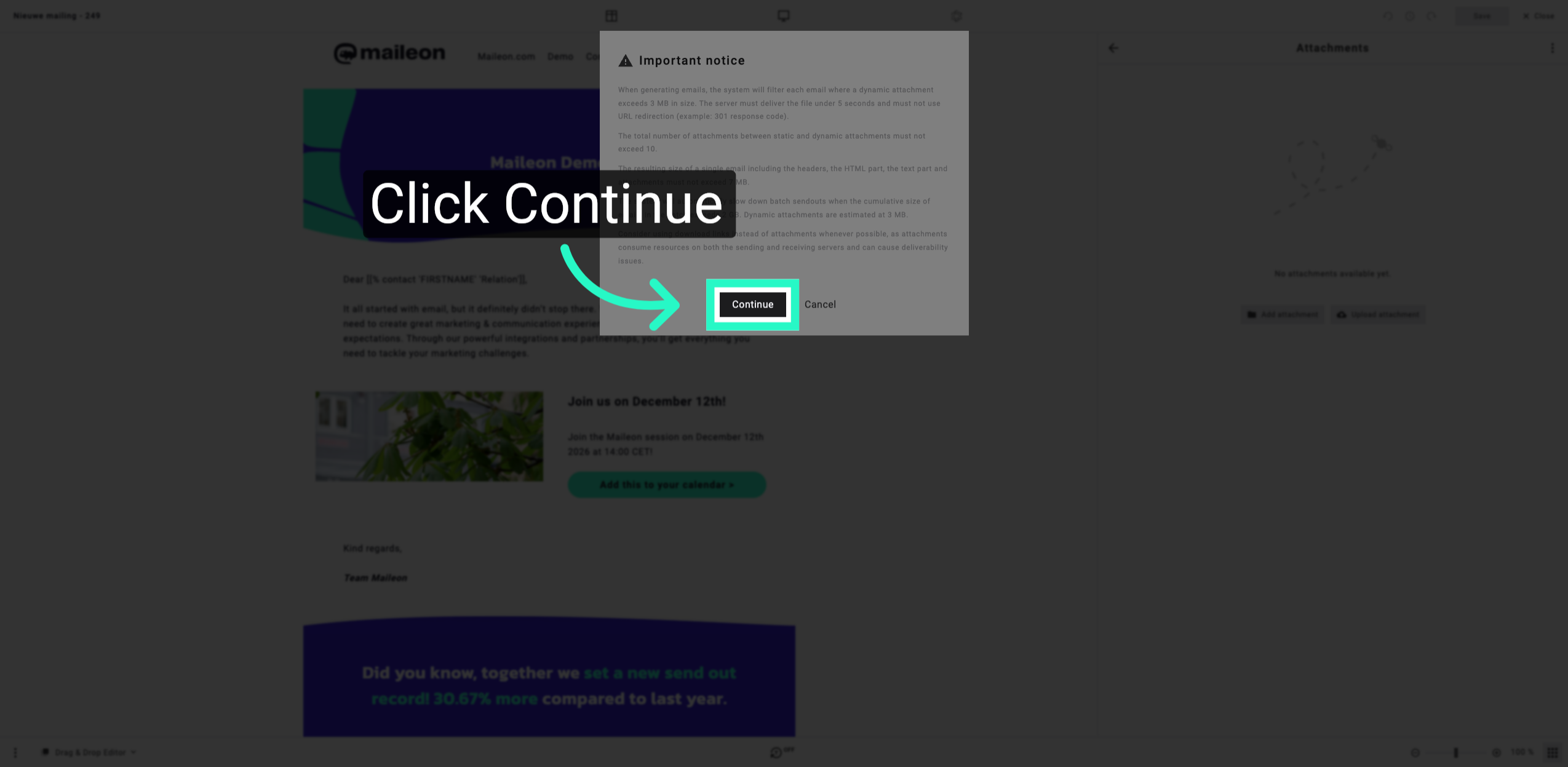 Proceed to Upload Step