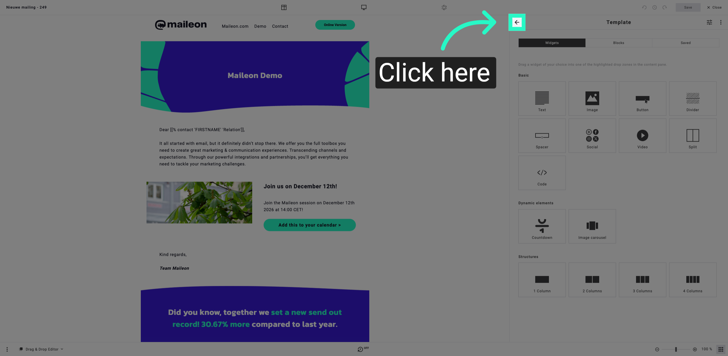 Access the Main Menu