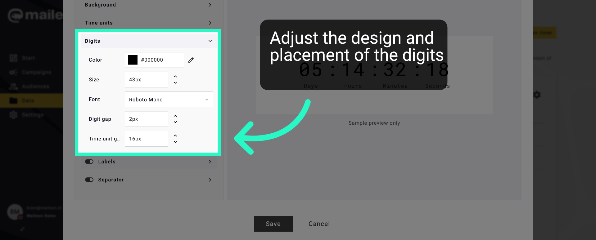 Adjust Digit Display