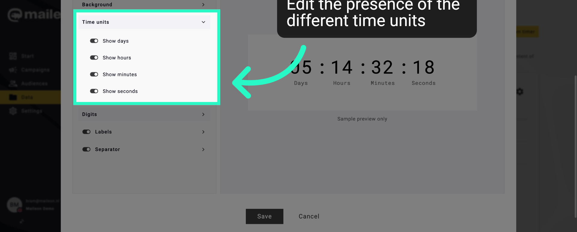 Configure Time Units