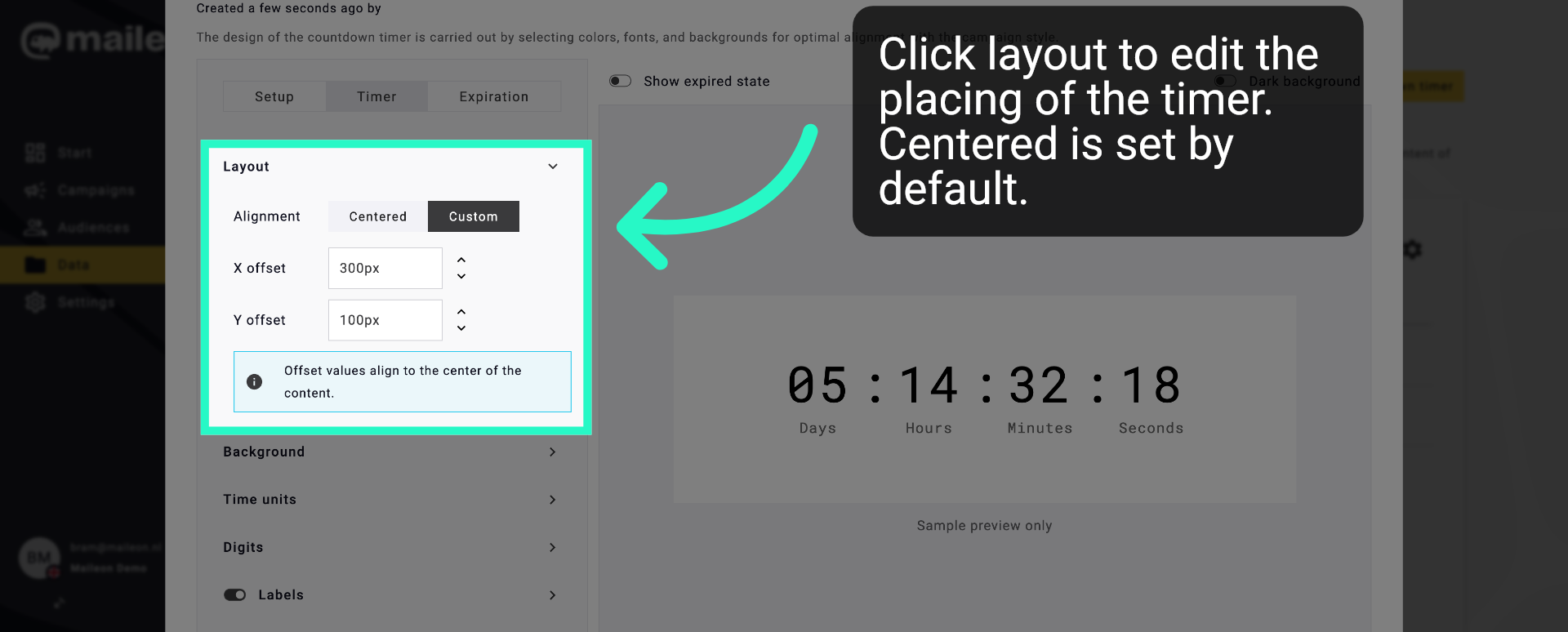 Set Layout Alignment