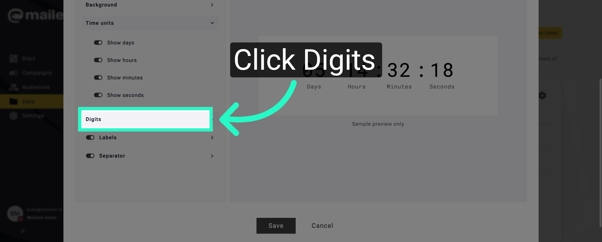 Adjust Digit Display