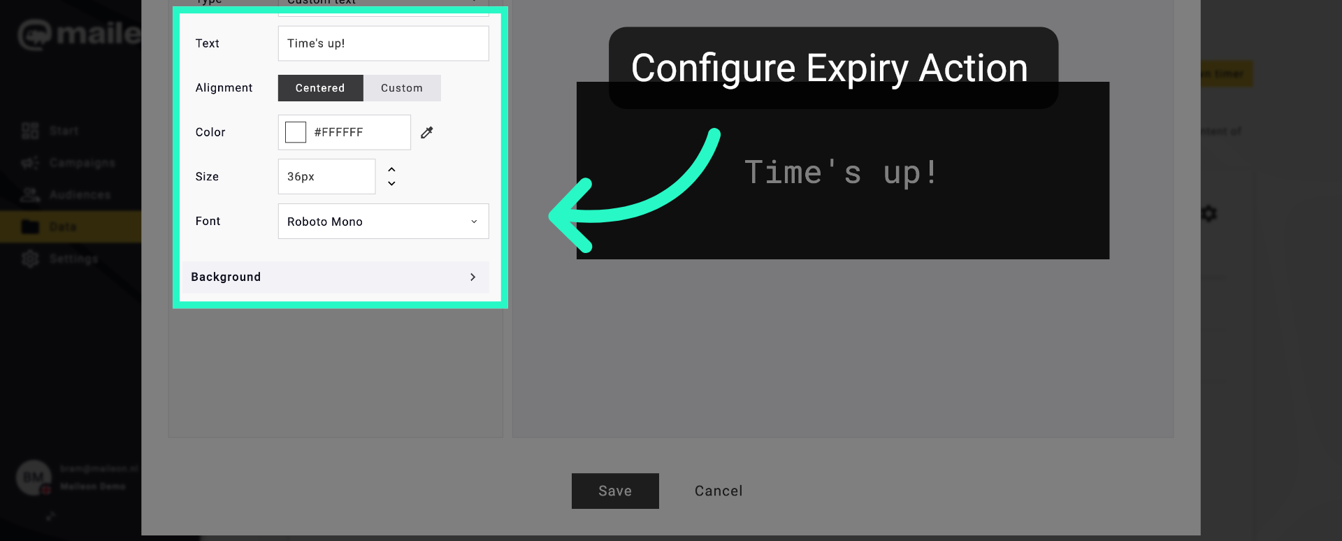 Modify Expiry Background