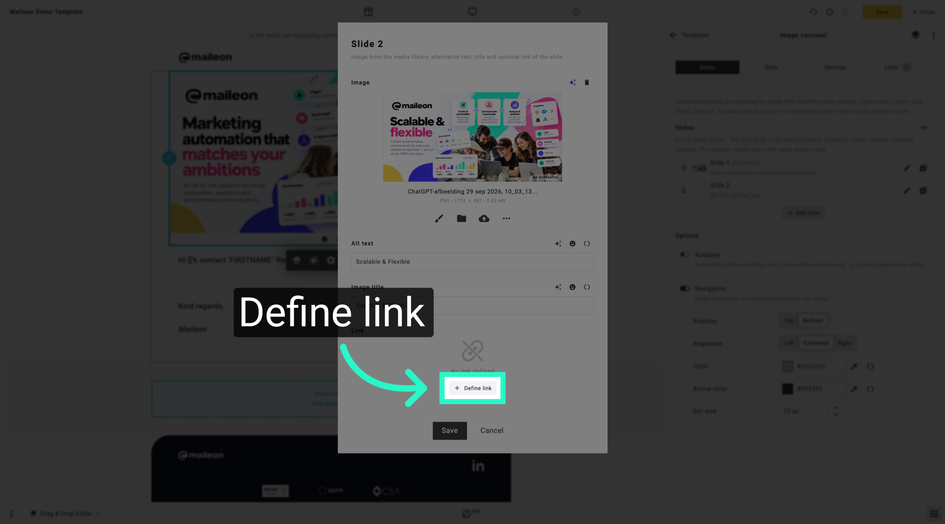 Define Link for Second Image