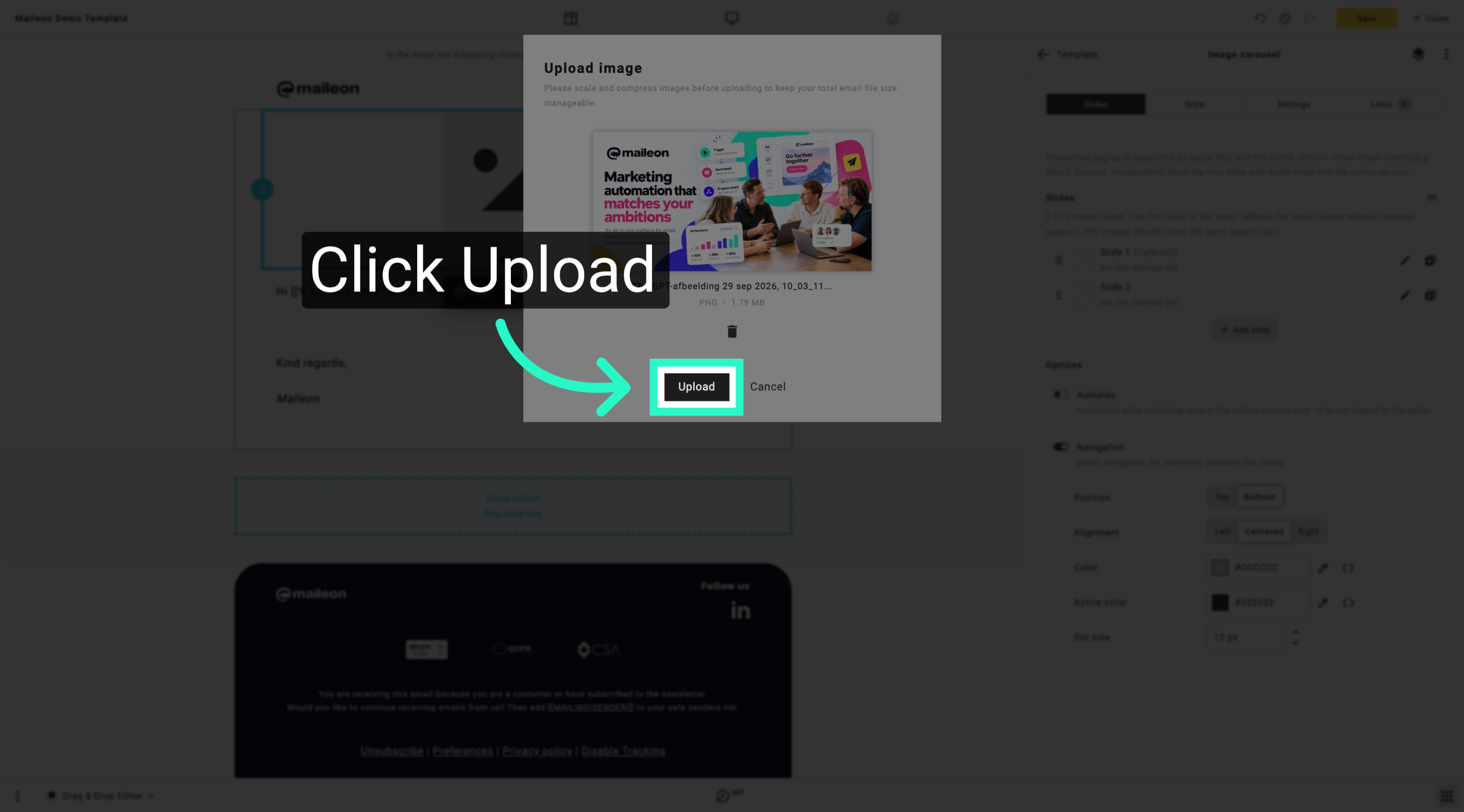 Start File Upload